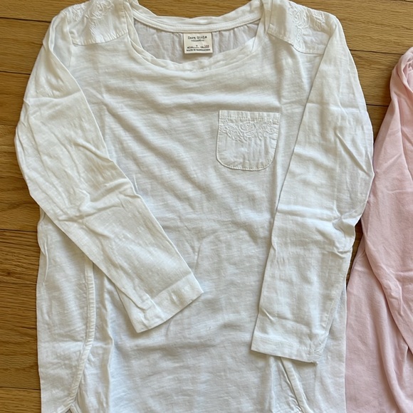 Set of 2 Girls Long Sleeve Tops - size 6-8 - Picture 2 of 5